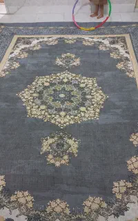 روفرشی کش دار طرح قالی