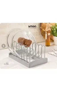 استند درب قابلمه رنگ‌مشکی