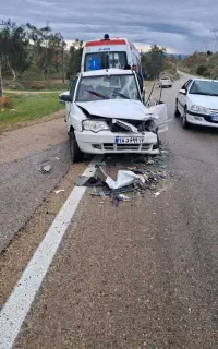 پراید 132 مدل 88 تصادفی