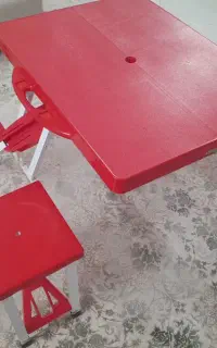 میز و صندلی چهار نفره تاشو مناسب مسافرت و بالکن