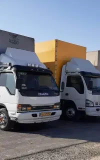 باربری حجت بار حمل اثاث منزل  کامیون بزرگ کارگر