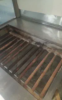 یخچال وفرکبابی شیشه ای تمام استیل