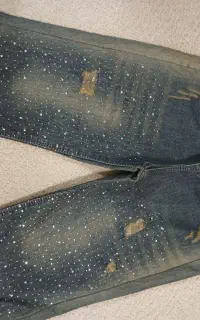 شلوار لی نگینی دخترانه نو