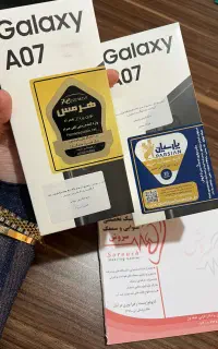 ۲عددگوشی سامسونگ A07 128 و رم 6 مشکی پلمپ نو