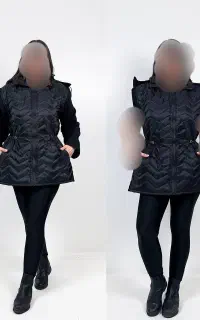 کاپشن پافر شو کلاه جدا شو