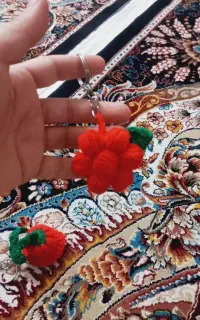 گلهای بافتنی تزئینی