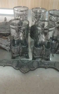 سرویس استکان و قندان پیوتر