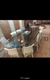 میز ناهار خوری ۱۰ نفره در حد نو و سالم بدون خوردگی