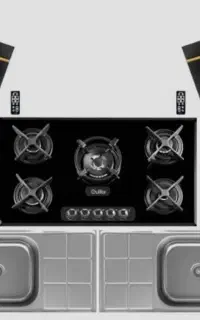 گاز ،هود ،سینک