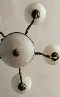 لوستر سلطنتی برنزی6شعله ولوستراستیل چوب4شعله