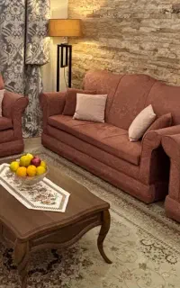 مبل ۷ نفره و پاف مربع ۱*۱