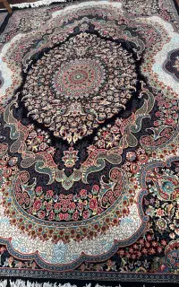 دوعدد فرش ۶متری سرمه ای