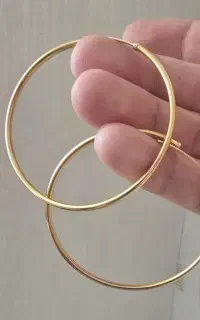 گوشواره گرد طلا