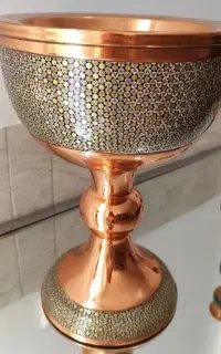 سنگاب مس خاتم سایز ۲۰