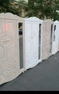 کمد نور سه درب نخودی هایگلاس چکی بدون کارمزد