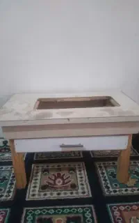میز چرخ خیاطی با در چرخ خیاطی