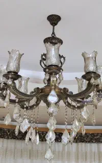 لوستر برنزی  ۸شاخه