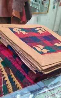 صنایع دستی رومیزی بالش و پرده سنتی