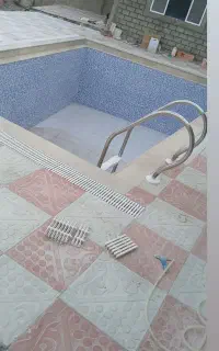 کاشی کاری وسیمانکاری بلوک زنی