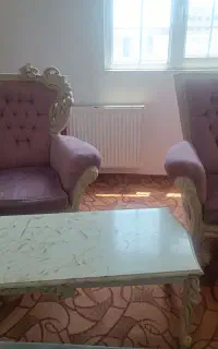مبل ۷ نفره سلطنتی و میز ناهار خوری ۸ نفره ست