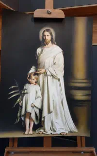 تابلو نقاشی پاستل از مجموعه ( ادیان )