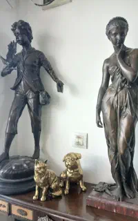 مجسمه برنز ارتفاع ۹۰ دوعدد فرانسه