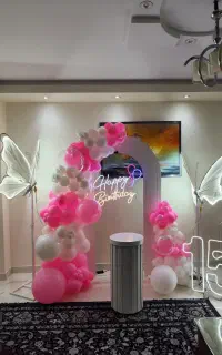 بادکنک آرایی و گل آرایی مراسم