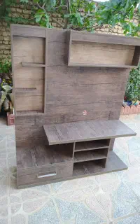 میز تلویزیون ام دی اف ، قهوه ای ، سالم و جا دار