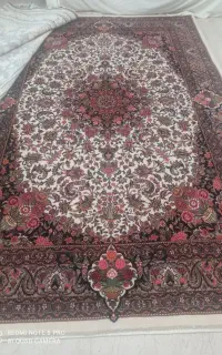 فرش دستبافت افشار بیجار گل خورشیدی جفت 6متری نو