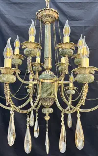 لوسترالماس روژینا سنگی برنج/۶شاخه دوبلAB light 456