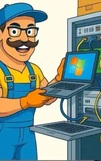 نصب ویندوز/تعمیر کامپیوتر لپتاپ/شبکه دوربین در محل