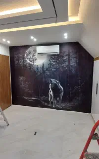 نصاب کاغذ دیواری نصب و زیر سازی فقط متر ۱۷۰