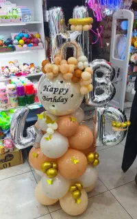 بادکنک تزئین شده برای تولد