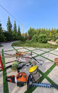 تراشیدن باغ و باغچه هرس برش درخت و گل
