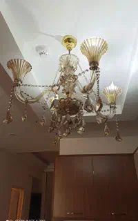 لوستر تمام کریستال ۴ شاخه و ۶ شاخه