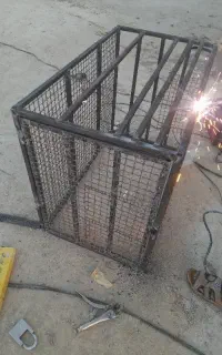 جوشکاری گاز و سیار. راه پله حفاظ اسپیلت