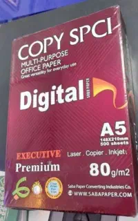 کاغذ A5 و چسب