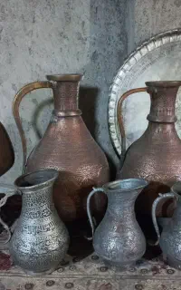 فروش ۸قلم جنس قلم خورده قدیمی مس
