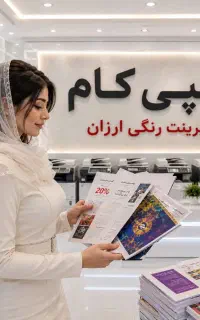 کپی کام چاپ و پرینت رنگی ارزان دانشجویی کتاب