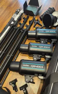 فروش فوری (کیت فلاش Godox QS-400II)