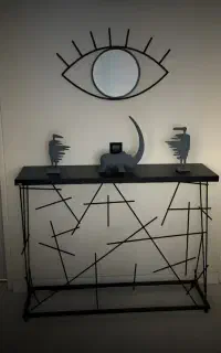 میز دکور قفسه شلف رگال مبل باپروفیل سبک وجوش co2