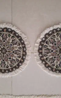یک جفت قالیچه دستباف نائین