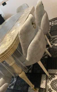 میز ناهار خوری شش نفره کاملا نو