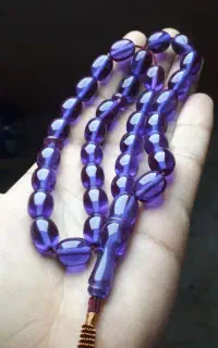 تسبیح سندلوس نقره انگشتر