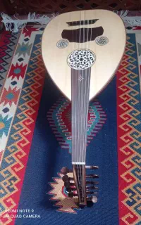 ساز عود دست ساز چوب گردو