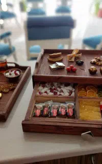 سینی چوبی مدل کشودار