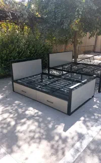 تولید انواع تخت سفارشی چوب فلز