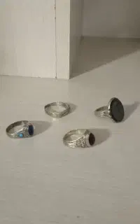 فروش ۴ انگشتر نقره