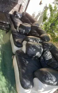 مبل هفت نفره چرم