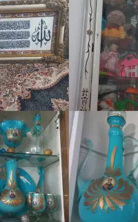 گنجه .تابلو فرش بزرگ.سرویس دکوری